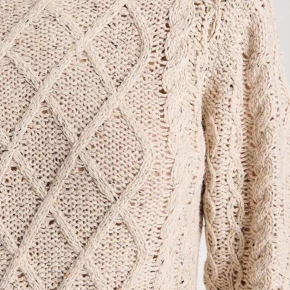 NWT! Line & Dot Women's Jackson Sweater Dress, Oatmeal, Off White, L - Picture 5 of 6